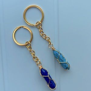 Pillar Stone Pendant Keychains